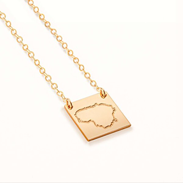 Minimalistinis keliautojo kaklo papuošalas - Lietuva